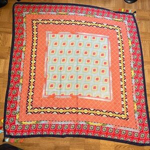 🌸 Vibrant Square Scarf with Geometric Design (3 for $25)